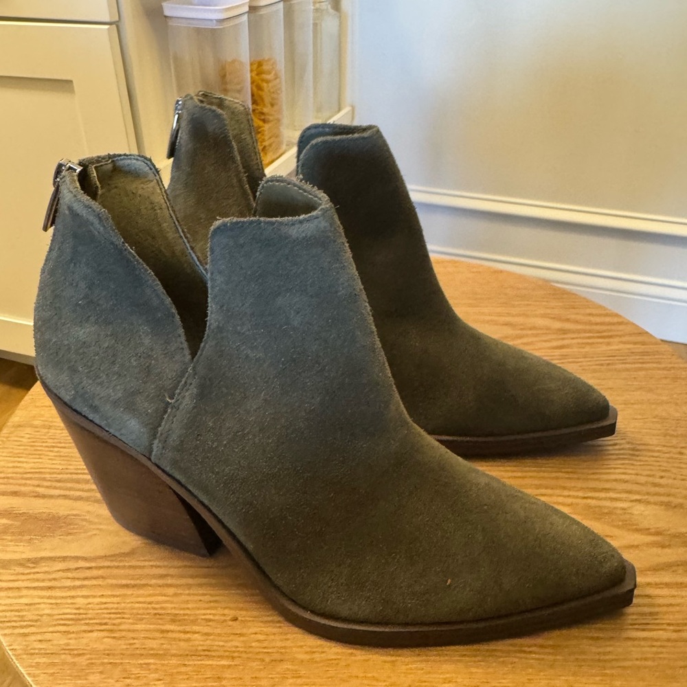 Vince Camuto Forest Suede Ankle Booties - Picture 3 of 11